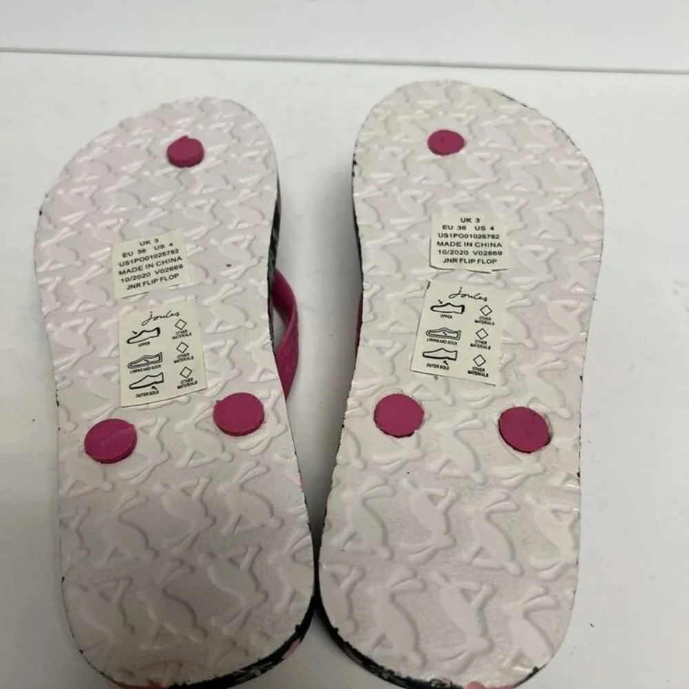 Joules Girls Flip Flop Sandal Size 4 M Big Kid